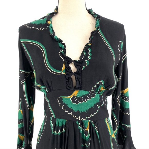 Ba&sh Lalie Floral Asymmetrical Midi Dress - Picture 4 of 9